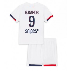 Paris Saint-Germain Goncalo Ramos #9 Bortatröja Barn 2025-26 Kortärmad (+ Korta byxor)