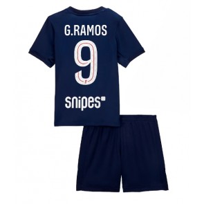 Paris Saint-Germain Goncalo Ramos #9 Hemmatröja Barn 2025-26 Kortärmad (+ Korta byxor)