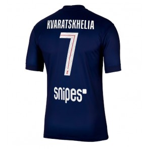 Paris Saint-Germain Khvicha Kvaratskhelia #7 Hemmatröja 2025-26 Kortärmad