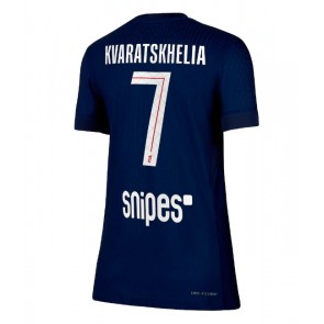 Paris Saint-Germain Khvicha Kvaratskhelia #7 Hemmatröja Dam 2025-26 Kortärmad