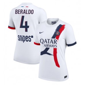 Paris Saint-Germain Lucas Beraldo #4 Bortatröja Dam 2025-26 Kortärmad