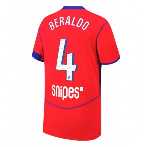 Paris Saint-Germain Lucas Beraldo #4 Tredje Tröja 2025-26 Kortärmad