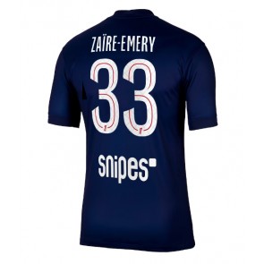 Paris Saint-Germain Warren Zaire-Emery #33 Hemmatröja 2025-26 Kortärmad