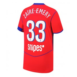 Paris Saint-Germain Warren Zaire-Emery #33 Tredje Tröja 2025-26 Kortärmad