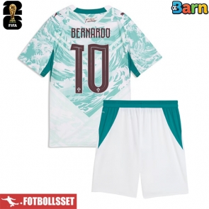 Portugal Bernardo Silva #10 Bortatröja Barn VM 2026 Kortärmad (+ Korta byxor)