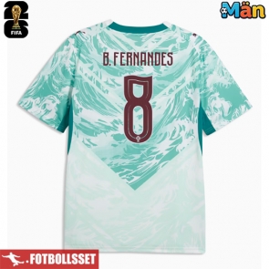 Portugal Bruno Fernandes #8 Bortatröja VM 2026 Kortärmad