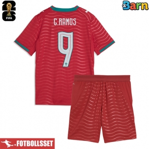 Portugal Goncalo Ramos #9 Hemmatröja Barn VM 2026 Kortärmad (+ Korta byxor)