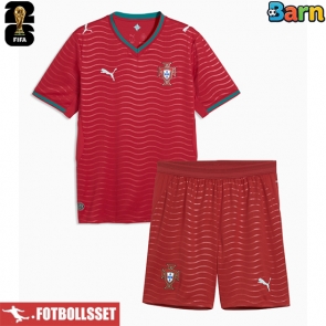 Portugal Hemmatröja Barn VM 2026 Kortärmad (+ Korta byxor)