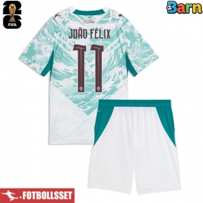 Portugal Joao Felix #11 Bortatröja Barn VM 2026 Kortärmad (+ Korta byxor)