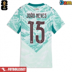 Portugal Joao Neves #15 Bortatröja Dam VM 2026 Kortärmad