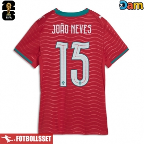 Portugal Joao Neves #15 Hemmatröja Dam VM 2026 Kortärmad
