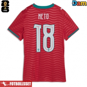 Portugal Pedro Neto #18 Hemmatröja Dam VM 2026 Kortärmad