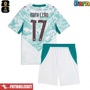Portugal Rafael Leao #17 Bortatröja Barn VM 2026 Kortärmad (+ Korta byxor)