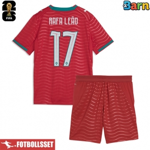 Portugal Rafael Leao #17 Hemmatröja Barn VM 2026 Kortärmad (+ Korta byxor)