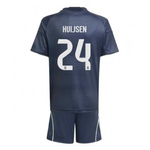 Real Madrid Dean Huijsen #24 Bortatröja Barn 2025-26 Kortärmad (+ Korta byxor)