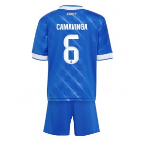 Real Madrid Eduardo Camavinga #6 Tredje Tröja Barn 2025-26 Kortärmad (+ Korta byxor)