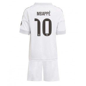Real Madrid Kylian Mbappe #10 Hemmatröja Barn 2025-26 Kortärmad (+ Korta byxor)