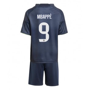 Real Madrid Kylian Mbappe #9 Bortatröja Barn 2025-26 Kortärmad (+ Korta byxor)