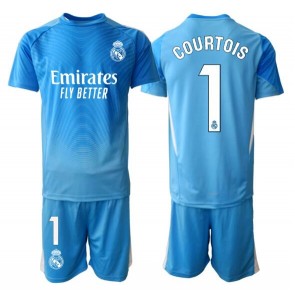 Real Madrid Thibaut Courtois #1 Målvakt Hemmatröja Barn 2025-26 Kortärmad (+ Korta byxor)