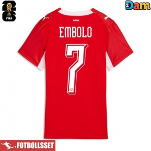 Schweiz Breel Embolo #7 Hemmatröja Dam VM 2026 Kortärmad