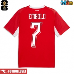 Schweiz Breel Embolo #7 Hemmatröja VM 2026 Kortärmad