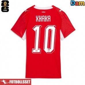 Schweiz Granit Xhaka #10 Hemmatröja Dam VM 2026 Kortärmad