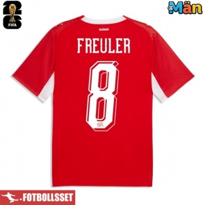 Schweiz Remo Freuler #8 Hemmatröja VM 2026 Kortärmad