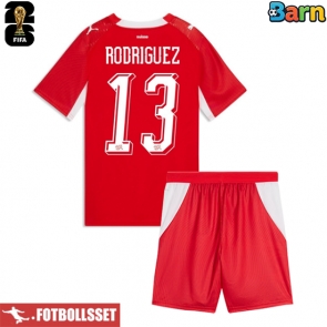 Schweiz Ricardo Rodriguez #13 Hemmatröja Barn VM 2026 Kortärmad (+ Korta byxor)