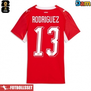 Schweiz Ricardo Rodriguez #13 Hemmatröja Dam VM 2026 Kortärmad