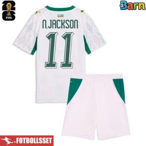 Senegal Nicolas Jackson #11 Hemmatröja Barn VM 2026 Kortärmad (+ Korta byxor)