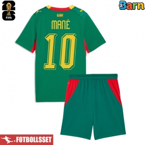 Senegal Sadio Mane #10 Bortatröja Barn VM 2026 Kortärmad (+ Korta byxor)