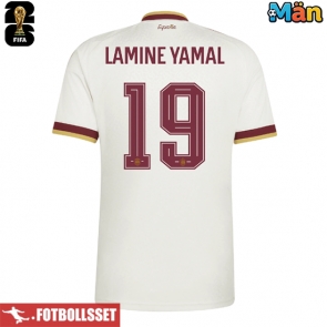 Spanien Lamine Yamal #19 Bortatröja VM 2026 Kortärmad