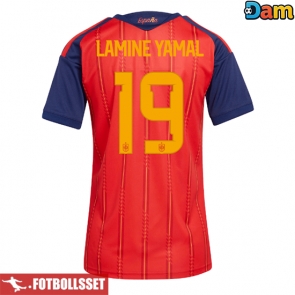 Spanien Lamine Yamal #19 Hemmatröja Dam VM 2026 Kortärmad