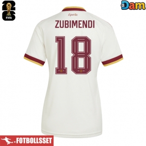 Spanien Martin Zubimendi #18 Bortatröja Dam VM 2026 Kortärmad