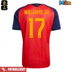 Spanien Nico Williams #17 Hemmatröja VM 2026 Kortärmad