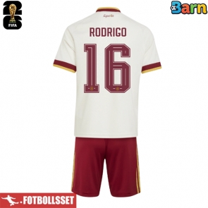 Spanien Rodri Hernandez #16 Bortatröja Barn VM 2026 Kortärmad (+ Korta byxor)