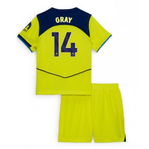 Tottenham Hotspur Archie Gray #14 Tredje Tröja Barn 2025-26 Kortärmad (+ Korta byxor)