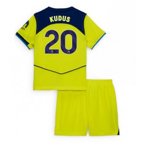 Tottenham Hotspur Mohammed Kudus #20 Tredje Tröja Barn 2025-26 Kortärmad (+ Korta byxor)