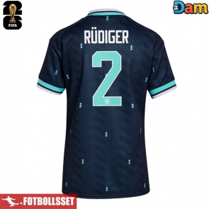Tyskland Antonio Rudiger #2 Bortatröja Dam VM 2026 Kortärmad
