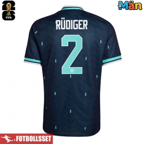 Tyskland Antonio Rudiger #2 Bortatröja VM 2026 Kortärmad