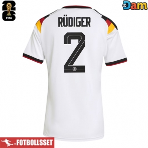 Tyskland Antonio Rudiger #2 Hemmatröja Dam VM 2026 Kortärmad