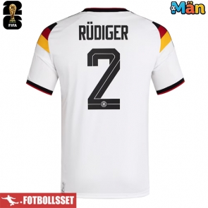 Tyskland Antonio Rudiger #2 Hemmatröja VM 2026 Kortärmad