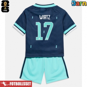 Tyskland Florian Wirtz #17 Bortatröja Barn VM 2026 Kortärmad (+ Korta byxor)