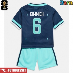 Tyskland Joshua Kimmich #6 Bortatröja Barn VM 2026 Kortärmad (+ Korta byxor)