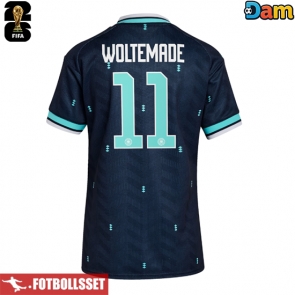 Tyskland Nick Woltemade #11 Bortatröja Dam VM 2026 Kortärmad