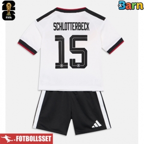 Tyskland Nico Schlotterbeck #15 Hemmatröja Barn VM 2026 Kortärmad (+ Korta byxor)