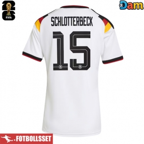 Tyskland Nico Schlotterbeck #15 Hemmatröja Dam VM 2026 Kortärmad