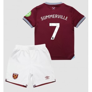 West Ham United Crysencio Summerville #7 Hemmatröja Barn 2025-26 Kortärmad (+ Korta byxor)