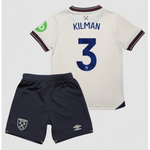 West Ham United Max Kilman #3 Bortatröja Barn 2025-26 Kortärmad (+ Korta byxor)