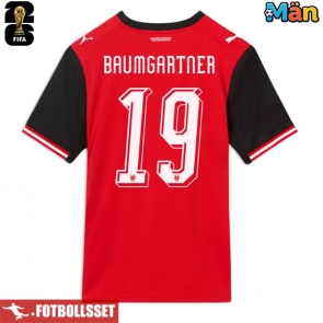 Österrike Christoph Baumgartner #19 Hemmatröja VM 2026 Kortärmad